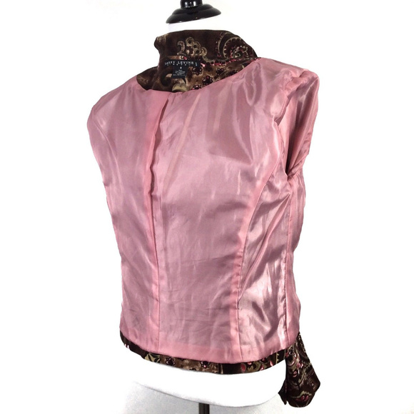 Larry Levine Stretch Rhinestone Blingy Blazer 8 - Picture 6 of 8